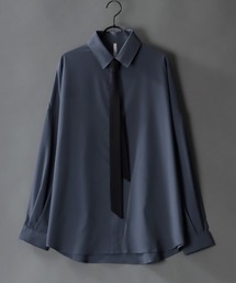 wide dress shirt with tie/ネクタイ付き ワイド ドレスシャツ