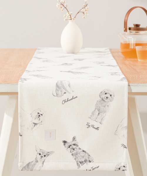 Jubilee(ジュビリー)の「天然リネン テーブルランナー 犬(ランチョンマット/テーブルウェア・レディース・その他1/その他2/その他3/その他4/その他5/その他6・FREE)」の6枚目の写真