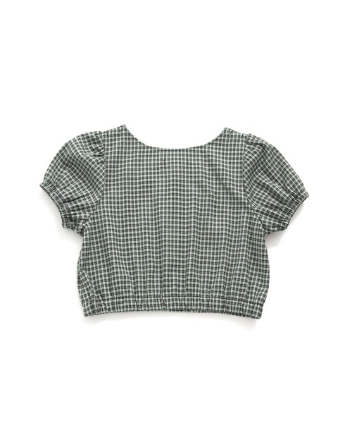 JENNI love（ジェニィラブ）の「スクエアネックチェックトップス（シャツ/ブラウス・キッズ・ブラック/パープル/ミント・130cm/140cm/150cm/160cm）」の18枚目の写真
