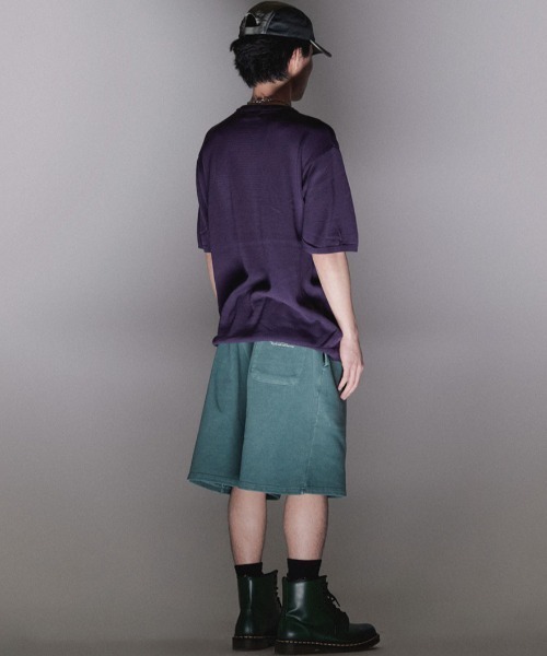 NICE GHOST CLUB(ナイスゴーストクラブ)の「A'GEM/9 × .kom『NICE GHOST CLUB/ナイスゴーストクラブ』GUMMY BEAR SUMMER KNIT HALF T/グミベア ニットティーシャツ 半袖カットソー(Tシャツ/カットソー・レディース・ピンク/ネイビー/パープル・M)」の4枚目の写真