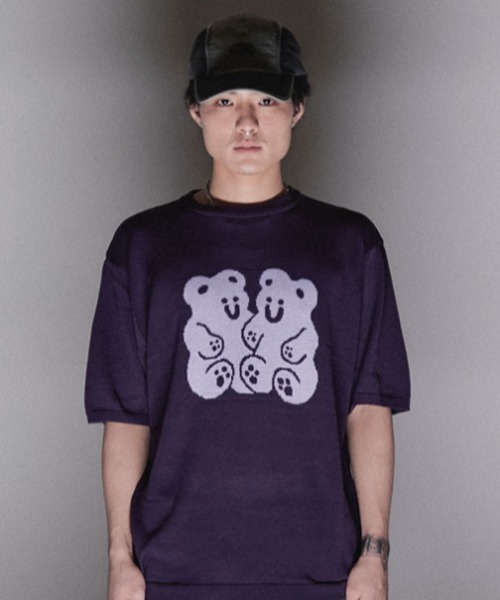 tシャツ A'GEM/9 × .kom「NICE GHOST CLUB/ナイスゴーストクラブ」GUMMY BEAR SUMMER KNIT HALF A'GEM/9 × .kom『NICE GHOST CLUB/ナイスゴーストクラブ』GUMMY