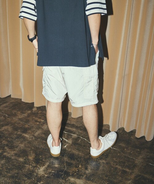 FREAK'S STORE（フリークスストア）の「FREAK'S STORE/フリークスストア ナイロンカーゴショートパンツ/イージーパンツ ハーフパンツ（カーゴパンツ・メンズ・サックスブルー/ホワイト/ブラック/オリーブ/オレンジ・SMALL/MEDIUM/LARGE）」の13枚目の写真