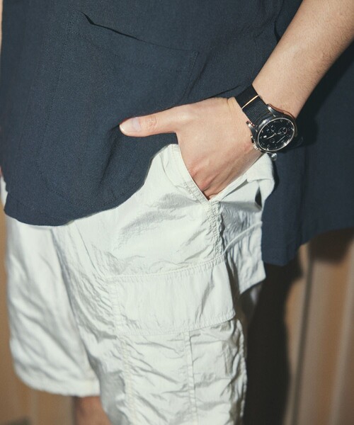 FREAK'S STORE（フリークスストア）の「FREAK'S STORE/フリークスストア ナイロンカーゴショートパンツ/イージーパンツ ハーフパンツ（カーゴパンツ・メンズ・サックスブルー/ホワイト/ブラック/オリーブ/オレンジ・SMALL/MEDIUM/LARGE）」の20枚目の写真