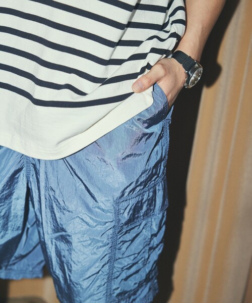 FREAK'S STORE（フリークスストア）の「FREAK'S STORE/フリークスストア ナイロンカーゴショートパンツ/イージーパンツ ハーフパンツ（カーゴパンツ・メンズ・サックスブルー/ホワイト/ブラック/オリーブ/オレンジ・SMALL/MEDIUM/LARGE）」の21枚目の写真