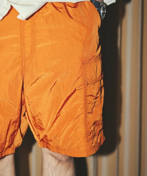 FREAK'S STORE（フリークスストア）の「FREAK'S STORE/フリークスストア ナイロンカーゴショートパンツ/イージーパンツ ハーフパンツ（カーゴパンツ・メンズ・サックスブルー/ホワイト/ブラック/オリーブ/オレンジ・SMALL/MEDIUM/LARGE）」の16枚目の写真