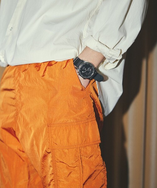 FREAK'S STORE（フリークスストア）の「FREAK'S STORE/フリークスストア ナイロンカーゴショートパンツ/イージーパンツ ハーフパンツ（カーゴパンツ・メンズ・サックスブルー/ホワイト/ブラック/オリーブ/オレンジ・SMALL/MEDIUM/LARGE）」の9枚目の写真