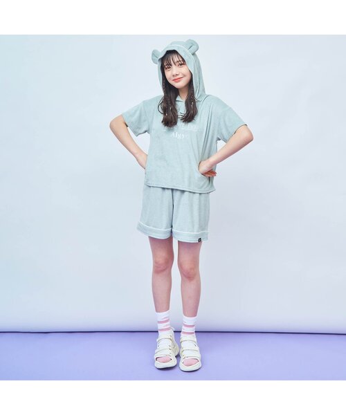 algy（アルジー）の「抗菌防臭ボーダーロゴクルーソックス（ソックス/靴下・キッズ・ブラック/ネイビー/ピンク・24/21）」の4枚目の写真