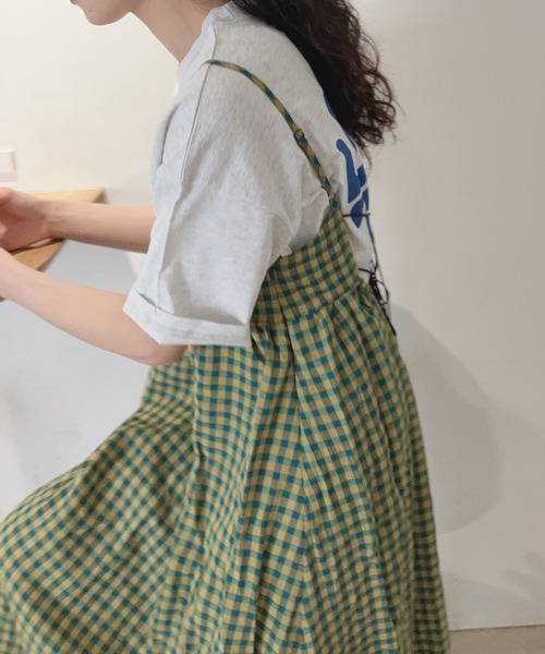 AS KNOW AS plus（アズノゥアズプラス）の「〇後リボン キャミワンピース　【2024SSアイテム】（ワンピース・レディース・イエロー系その他/ブラック/ブラック系その他/ピンク系その他・FREE）」の7枚目の写真