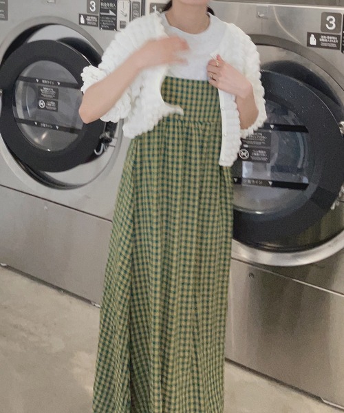 AS KNOW AS plus（アズノゥアズプラス）の「〇後リボン キャミワンピース　【2024SSアイテム】（ワンピース・レディース・イエロー系その他/ブラック/ブラック系その他/ピンク系その他・FREE）」の11枚目の写真