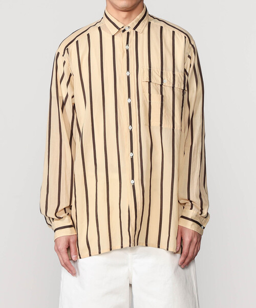 Kaptain Sunshine(キャプテン サンシャイン)の「KAPTAIN SUNSHINE | サファリシャツ MEN(シャツ/ブラウス・メンズ・A/ベージュ系その他・40/38)」の4枚目の写真