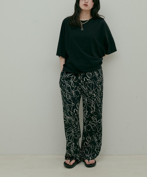 LARUTA(ラルータ)の「【LARUTA】ニュアンスゆるT(Tシャツ/カットソー・レディース・ブラック/ベージュ/オフホワイト/ピンク・FREE)」の18枚目の写真