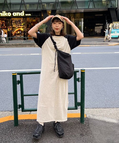 WEB限定】ラグラン配色ビッグワンピース（ワンピース）｜DISCOAT