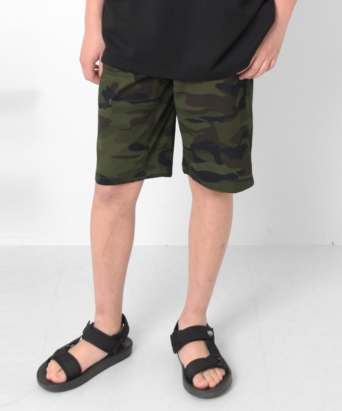 GLAZOS（グラソス）の「ストレッチツイル・スケーター柄ハーフパンツ（その他パンツ・キッズ・マルチ/カーキ・170cm/160cm/150cm/140cm/130cm）」の2枚目の写真