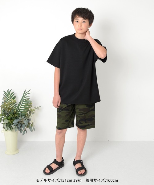 GLAZOS（グラソス）の「ストレッチツイル・スケーター柄ハーフパンツ（その他パンツ・キッズ・マルチ/カーキ・170cm/160cm/150cm/140cm/130cm）」の3枚目の写真
