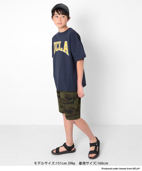 GLAZOS（グラソス）の「ストレッチツイル・スケーター柄ハーフパンツ（その他パンツ・キッズ・マルチ/カーキ・170cm/160cm/150cm/140cm/130cm）」の9枚目の写真