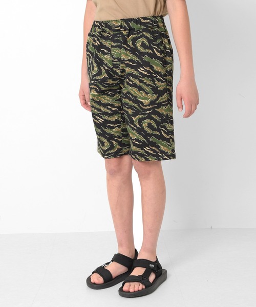 GLAZOS（グラソス）の「ストレッチツイル・スケーター柄ハーフパンツ（その他パンツ・キッズ・マルチ/カーキ・170cm/160cm/150cm/140cm/130cm）」の15枚目の写真