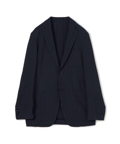 セール】CARUSO コットンシアサッカーノーカラージャケット