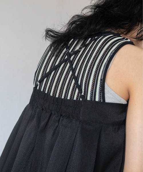 VACANCY（ヴァカンシー）の「チュールシアーキャミソール（キャミソール・レディース・ブラウン/ブラック・FREE）」の14枚目の写真