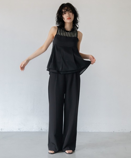 VACANCY（ヴァカンシー）の「チュールシアーキャミソール（キャミソール・レディース・ブラウン/ブラック・FREE）」の21枚目の写真