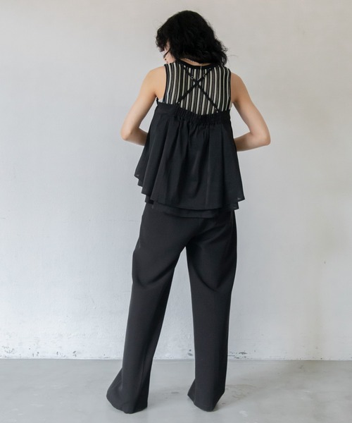 VACANCY（ヴァカンシー）の「チュールシアーキャミソール（キャミソール・レディース・ブラウン/ブラック・FREE）」の17枚目の写真