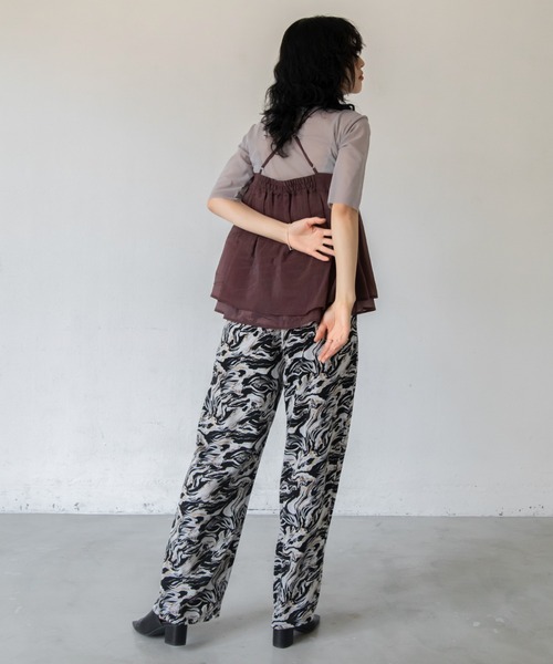 VACANCY（ヴァカンシー）の「チュールシアーキャミソール（キャミソール・レディース・ブラウン/ブラック・FREE）」の12枚目の写真