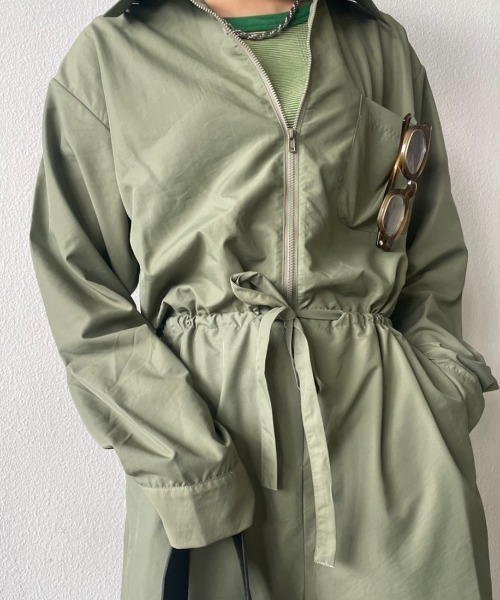 Solace(ソレイス)の「ジャンプスーツ(つなぎ/オールインワン・レディース・グレー/カーキ・FREE)」の3枚目の写真