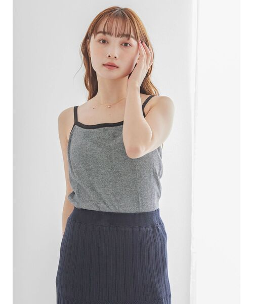 AMERICAN HOLIC(アメリカンホリック)の「抗菌防臭カップ付きキャミソール(インナーウェア/肌着・レディース・ボルドー/ブラック系その他4/ブラック/ブラウン/オフホワイト・M/L/S)」の14枚目の写真