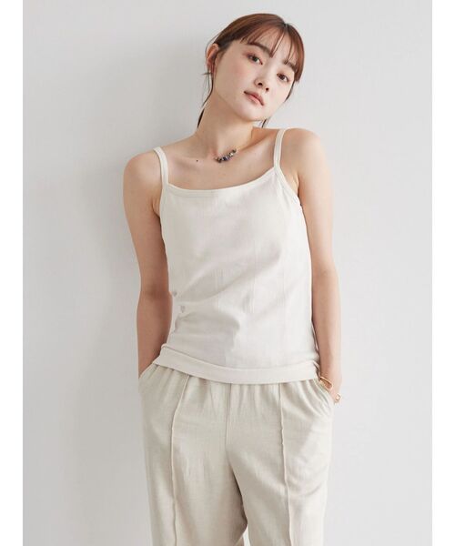 AMERICAN HOLIC(アメリカンホリック)の「抗菌防臭カップ付きキャミソール(インナーウェア/肌着・レディース・ボルドー/ブラック系その他4/ブラック/ブラウン/オフホワイト・M/L/S)」の16枚目の写真