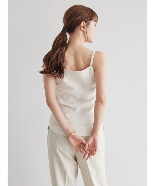 AMERICAN HOLIC(アメリカンホリック)の「抗菌防臭カップ付きキャミソール(インナーウェア/肌着・レディース・ボルドー/ブラック系その他4/ブラック/ブラウン/オフホワイト・M/L/S)」の18枚目の写真