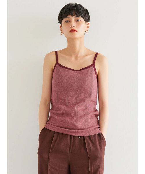 AMERICAN HOLIC(アメリカンホリック)の「抗菌防臭カップ付きキャミソール(インナーウェア/肌着・レディース・ボルドー/ブラック系その他4/ブラック/ブラウン/オフホワイト・M/L/S)」の20枚目の写真