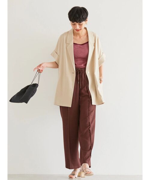 AMERICAN HOLIC(アメリカンホリック)の「抗菌防臭カップ付きキャミソール(インナーウェア/肌着・レディース・ボルドー/ブラック系その他4/ブラック/ブラウン/オフホワイト・M/L/S)」の22枚目の写真