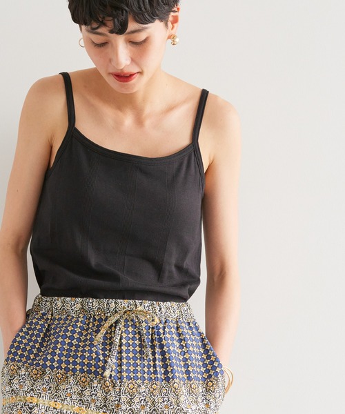 AMERICAN HOLIC(アメリカンホリック)の「抗菌防臭カップ付きキャミソール(インナーウェア/肌着・レディース・ボルドー/ブラック系その他4/ブラック/ブラウン/オフホワイト・M/L/S)」の3枚目の写真