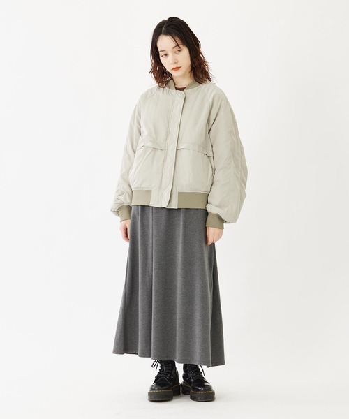 MILKFED.（ミルクフェド）の「REVERSIBLE MA-1 FLIGHT JACKET（MA-1・レディース・ブラック/オリーブ/ベージュ・ONE SIZE）」の15枚目の写真