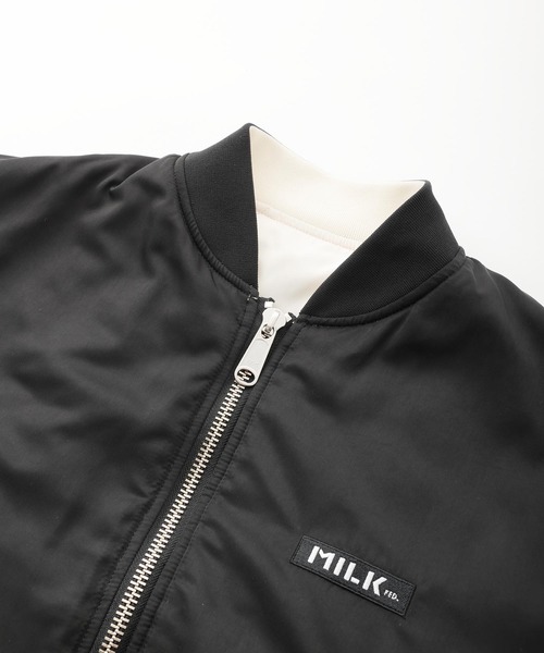 MILKFED.（ミルクフェド）の「REVERSIBLE MA-1 FLIGHT JACKET（MA-1・レディース・ブラック/オリーブ/ベージュ・ONE SIZE）」の8枚目の写真