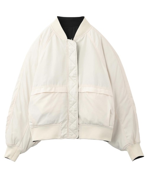 MILKFED.（ミルクフェド）の「REVERSIBLE MA-1 FLIGHT JACKET（MA-1・レディース・ブラック/オリーブ/ベージュ・ONE SIZE）」の14枚目の写真