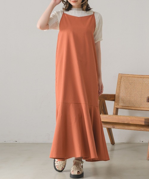 RETRO GIRL(レトロガール)の「BリボンティアードキャミOP(ワンピース・レディース・イエロー/ブラック/オレンジ/ホワイト・LARGE/MEDIUM)」の4枚目の写真