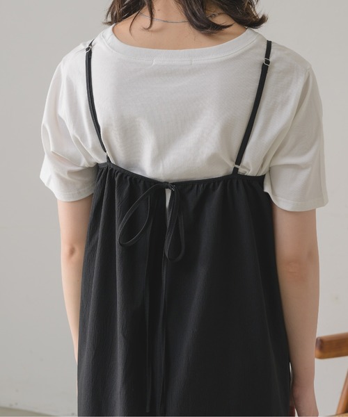 RETRO GIRL(レトロガール)の「BリボンティアードキャミOP(ワンピース・レディース・イエロー/ブラック/オレンジ/ホワイト・LARGE/MEDIUM)」の13枚目の写真