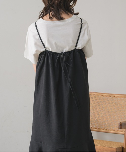 RETRO GIRL(レトロガール)の「BリボンティアードキャミOP(ワンピース・レディース・イエロー/ブラック/オレンジ/ホワイト・LARGE/MEDIUM)」の10枚目の写真