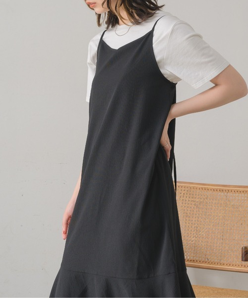 RETRO GIRL(レトロガール)の「BリボンティアードキャミOP(ワンピース・レディース・イエロー/ブラック/オレンジ/ホワイト・LARGE/MEDIUM)」の9枚目の写真