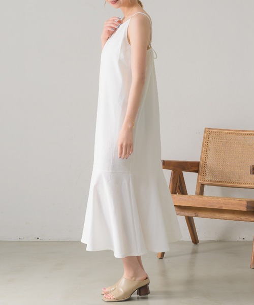 RETRO GIRL(レトロガール)の「BリボンティアードキャミOP(ワンピース・レディース・イエロー/ブラック/オレンジ/ホワイト・LARGE/MEDIUM)」の18枚目の写真