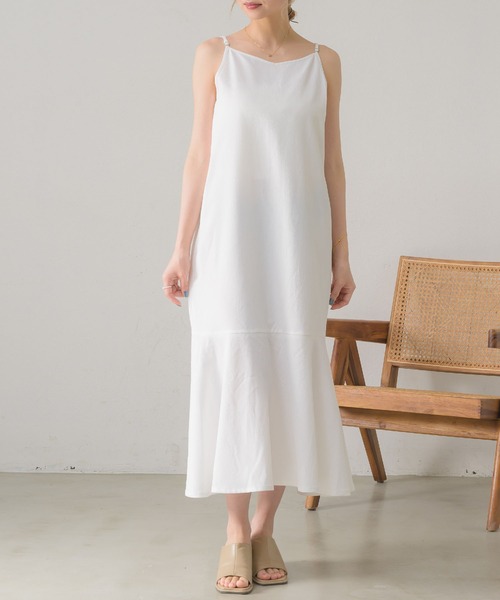 RETRO GIRL(レトロガール)の「BリボンティアードキャミOP(ワンピース・レディース・イエロー/ブラック/オレンジ/ホワイト・LARGE/MEDIUM)」の16枚目の写真