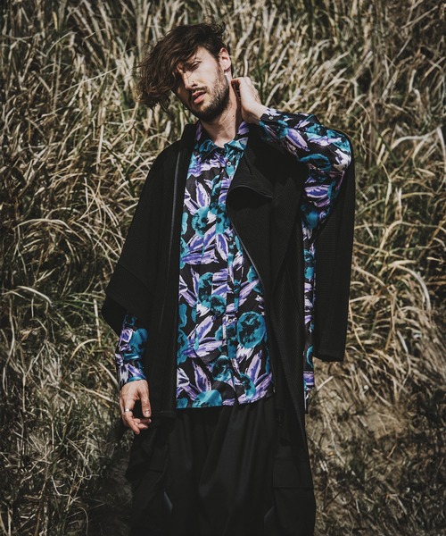 NO ID.（ノーアイディ）の「【NO ID.】3WAY Rib Zip Poncho / 3ウェイ リブ ジップ ポンチョ（ポンチョ・メンズ・アイボリー/ブラック/グレー・ONE SIZE）」の22枚目の写真