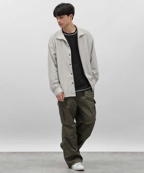 LAKOLE(ラコレ)の「2WAYカラーシャツ / 967902(シャツ/ブラウス・メンズ・ブラック/ライトグレー/ブラウン・MEDIUM/LARGE)」の6枚目の写真