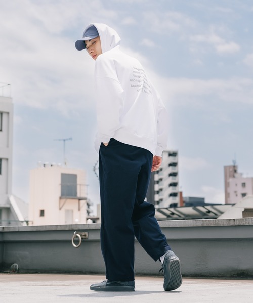 POET MEETS DUBWISE（ポエットミーツダブワイズ）の「POET MEETS DUBWISE/ポエットミーツダブワイズ poetmeetsdubwise Loose Fit Hoodie フーディー（パーカー・メンズ・ホワイト/ブラック/グレー・M/L）」の17枚目の写真