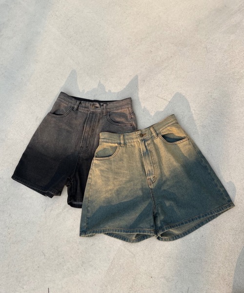 On グラデーションショートパンツ グラデーションデニムショートパンツ 9626K[品番：BYDK0006782