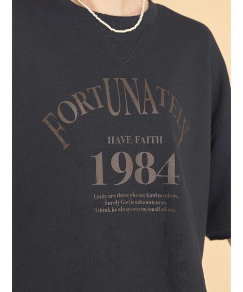 AMERICAN HOLIC（アメリカンホリック）の「ミニ裏毛ロゴカットプルオーバー①（Tシャツ/カットソー・レディース・チャコールグレー/ネイビー・M/L）」の7枚目の写真