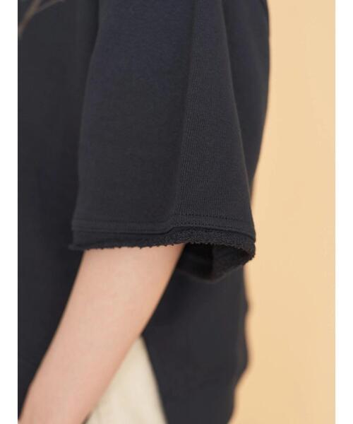 AMERICAN HOLIC（アメリカンホリック）の「ミニ裏毛ロゴカットプルオーバー①（Tシャツ/カットソー・レディース・チャコールグレー/ネイビー・M/L）」の8枚目の写真