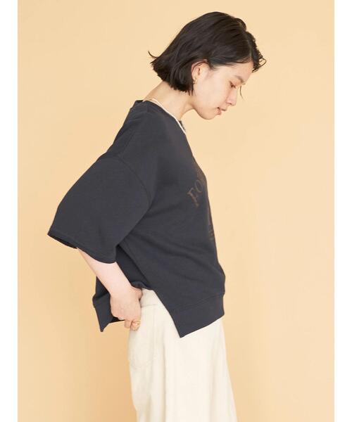 AMERICAN HOLIC（アメリカンホリック）の「ミニ裏毛ロゴカットプルオーバー①（Tシャツ/カットソー・レディース・チャコールグレー/ネイビー・M/L）」の10枚目の写真