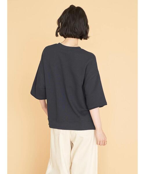 AMERICAN HOLIC（アメリカンホリック）の「ミニ裏毛ロゴカットプルオーバー①（Tシャツ/カットソー・レディース・チャコールグレー/ネイビー・M/L）」の11枚目の写真