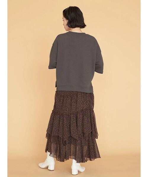 AMERICAN HOLIC（アメリカンホリック）の「ミニ裏毛ロゴカットプルオーバー①（Tシャツ/カットソー・レディース・チャコールグレー/ネイビー・M/L）」の21枚目の写真